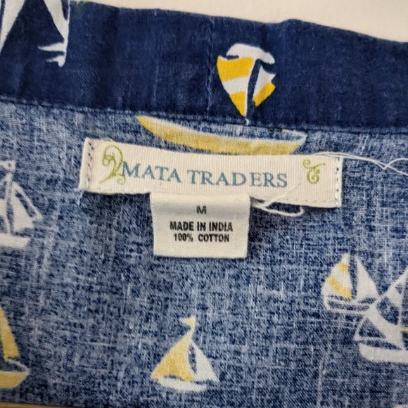 Short Sleeve Modcloth Yacht Button Up Shirt - Picture 5 of 5